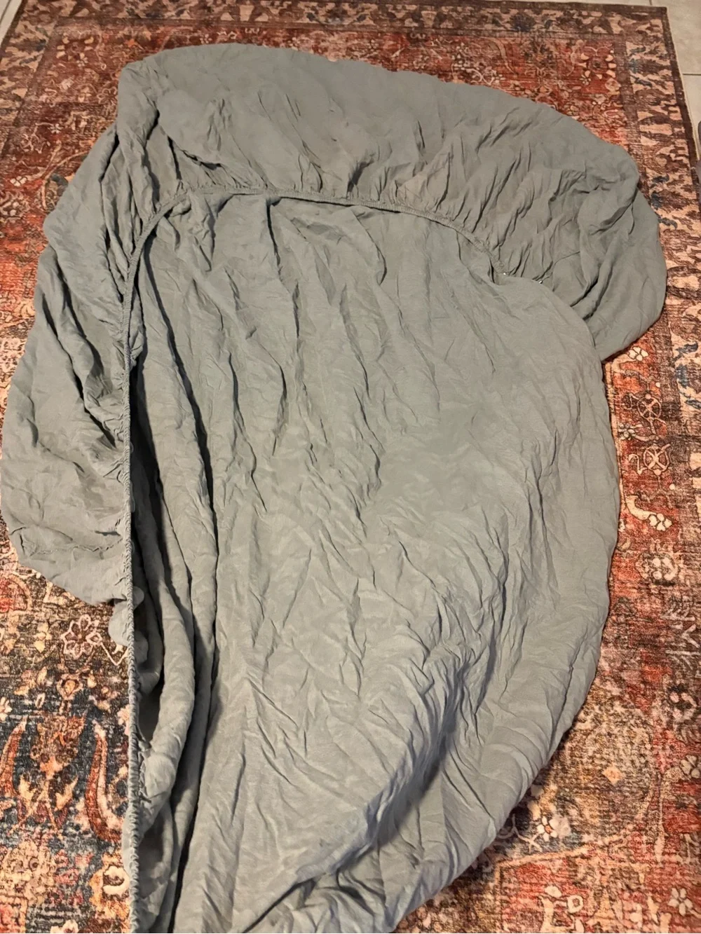 Quince KING 100 Linen Duvet Cover, fitted AND flat sheet set in gray